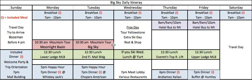 Singles ski week big sky